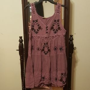 Vintage mauve/purple floral dress